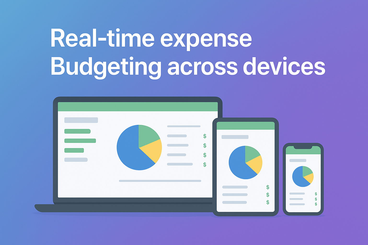 Real-time expense tracking across devices